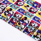 95% organic cotton 5% spandex digital cartoon print fabric for clothes