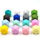 Food Grade Shenzhen Mix Wholesale Square Letter Teething Silicone Beads