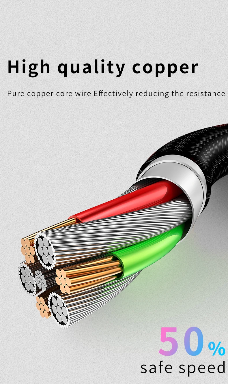 3A 1M/3FT G10 High Quality New Magnetic Charging Cable - ANKUX.COM