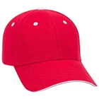 Brushed Cotton Twill Sandwich Visor 6 Panel Low Profile Baseball Cap Customized Logo