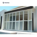 Malaysia Interior Aluminum Profile Frame Fixed Octagon Louver Window And Door Shutter