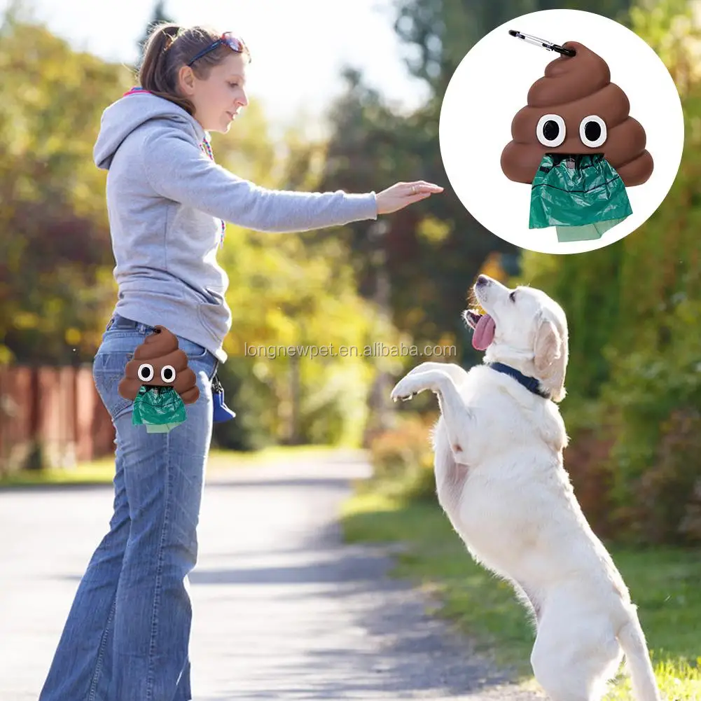 pet poop bag funny design poop bags outdoor dispenser for roll