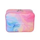 wholesale custom logo printing TYVEK cosmetic wash bags makeup bags pouch
