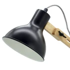 Depuley Flexible Long Wooden Swing Arm Foldable Reading Desk LED Table Lamp for Bedroom