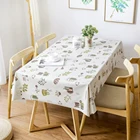 Hot sale 1 piece ready cute cartoon oilproof printed classic PVC simple design table cloth