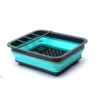 Housewife Helper Eco Friendly Over Sink Collapsible Plastic Utensils Kitchen Drainer Drying Dish Racks