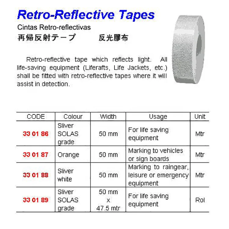 Impa Marine Wholesale Solas Reflective Tapes Mmx Mtrs Buy