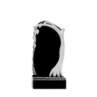 Tree Carve Design Russian Black Granite Headstone , Tree Design Granite Memorial And Headstone