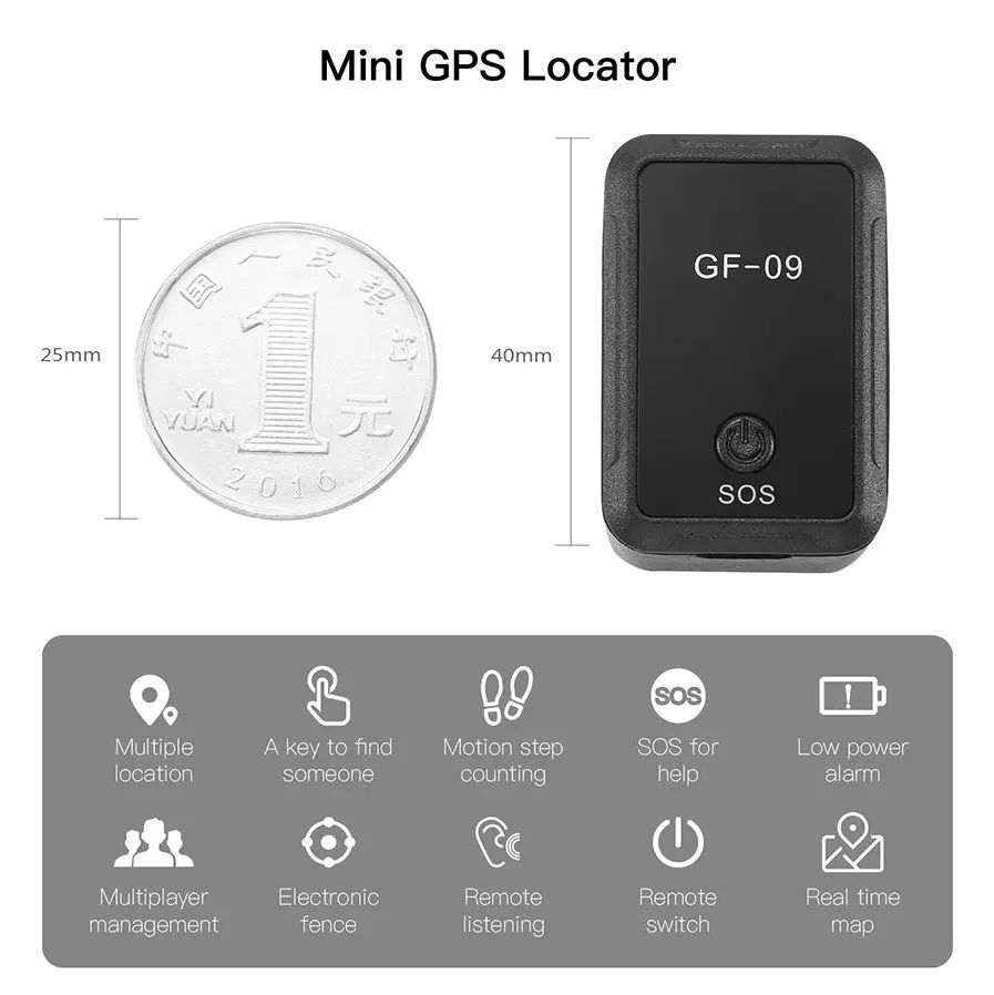 Magnetic Gf Mini Gps Tracker Real Time Car Locator Tracker Gsm Gprs