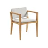 modern indoor restaurant hotel living room aluminium dining chair and table WPC wood beach patio Outdoor garden dining set