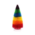 Good-looking rainbow sisal tree of christmas home or party decoration .
