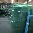 High security clear 19mm 15mm perforated tempered glass panel price for doors