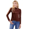 new products Ladies Winter Sexy Middle collar Womens Cashmere Thermal Underwear