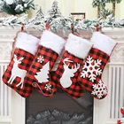 Holiday Stocking Holiday Reindeer Snowman Christmas Stocking Christmas Socks Navidad Noel