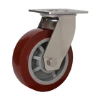 200 Pp Plate Caster 200 Swivel Rotating Laundry Cart Pu Heavy Duty Locking Plate Ss Pp Stainless Steel Caster