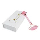 Stone High Quality Handheld Jade Roller Facial Massage Jade Stone Roller For Face Rose Quartz Jade Roller