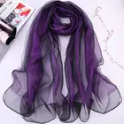 Fashion Design Long Shiny Glitter 100% Silk Scarf For Women