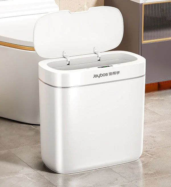 Joybos 3 Gallon Waterproof Automatic Slim Garbage Can With Lid Bathroom