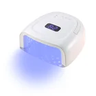 2020 New 60w rechargeable nail lamp uv high power led nail polish dryer with large battery volume 60w wireless light cordless