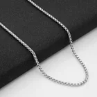 Gift Jewelry 304 Stainless Steel Square Pearl Titanium Steel Jewelry Square Chain for Necklace