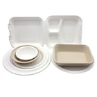Wheat Straw Biodegradable Take Out Food Container Restaurant