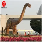 Motion picture prop fiberglass dinosaur mechanical movable model long neck animated dino
