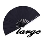 Large Black Bamboo Hand Fans Rave Folding Chinese Japanese Fan Amazon for Festival Dance Gift Performance Decorations