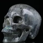 Labradorite Carved Huge 5.0" Labradorite Carved Crystal Skull Super Realistic Crystal Healing