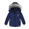 fashion wholesale winter kids children baby boys down fur jackets coats clothes