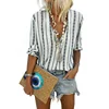 /product-detail/bohemian-v-neck-striped-button-down-blouse-for-women-62381376430.html