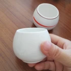 Plant Pot Modern White Mini Round Suculent Plant Ceramic Pot
