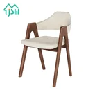 Factory direct sale wholesale modern wood frame upholstered dining chair cafe chair