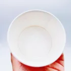 Design Biodegradable Disposable Hot Cold Eco Coffee Beverage Ice Cream Pla 8oz Paper Cups Manufacturer