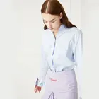 2019 Fashionable Custom Edition Cuff Embroidered Shirts Long Sleeve for Women