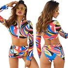 3 Piece Bathing Suit Set High Waist Swimsuits for Women Sexy Bikini 2020