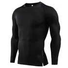 New Fitness Long Sleeve Men's Tight Quick-drying Clothes Sports Running Breathable Basketball Training Fitness Clothing