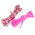 Multi Colored Polyester Cord Nylon 2mm 3mm 4mm Macrame Braided Cords Flat Nylon Parachute Cord