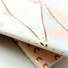Custom Logo Print A6 Journal Sewing Stitching Gold foil Paper Notebook