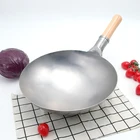 Traditional Handmade Iron Wok Pots Non-Stick Frying Pan Mini Non-Coating Gas Cooker Cookware