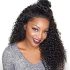 Wholesale Price Long exotic curly Lace Frontal Wigs Naturelle Raw Virgin Brazilian Human Hair Wig