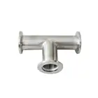 KF 3 way cross tee fitting SS KF16 KF25 KF40 KF50 vacuum tee reducer vacuum fittings