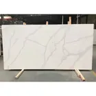 Calacatta Quartz Marble Slab for Countertops with Veins