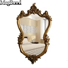 Resin European long design wall mirror for living room