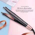 2 In 1 Hair Curler And Straightener With LED Display Dual Ceramic Titanium Plate 40w