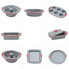 Bakeware Silicone Silicone Factory Bakeware Custom Non Stick Molds Baking Silicone Round Fluted Cake Pan