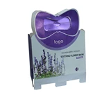350g UV coating golden cardboard printed Bowknot design matt uv paper bag for cosmetic jar
