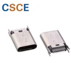 LCP / Brass USB Type C Female Connector Micro USB Jack Connector For Mobile Phone