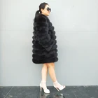 New design fashion coat plus size fur jacket coats women fox fur coat women