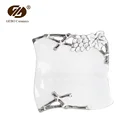 Home Decor Retro Embossing Table Dinnerware 7" Small Ceramic Dessert Dishes Plates