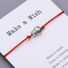 Cute Russian Doll Charm Bracelet Make a Wish Card Gift for Women Children Lucky Red String Bracelets Jewelry Adjustable